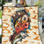 Bass Fishing Reel Cool Dad Quilt Tropical Vintage