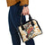 Bass Fishing Reel Cool Dad Shoulder Handbag Tropical Vintage