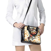 Bass Fishing Reel Cool Dad Shoulder Handbag Tropical Vintage