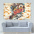 Bass Fishing Reel Cool Dad Tapestry Tropical Vintage