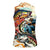Bass Fishing Reel Cool Dad Women Sleeveless Polo Shirt Tropical Vintage