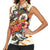 Bass Fishing Reel Cool Dad Women Sleeveless Polo Shirt Tropical Vintage