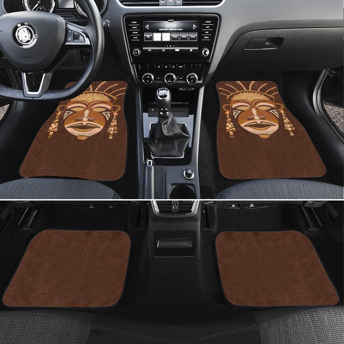 African Women Car Mats Tribal Ethnic Mask - Wonder Print Shop