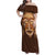 African Women Family Matching Off Shoulder Maxi Dress and Hawaiian Shirt Tribal Ethnic Mask - Wonder Print Shop