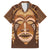 African Women Family Matching Tank Maxi Dress and Hawaiian Shirt Tribal Ethnic Mask - Wonder Print Shop
