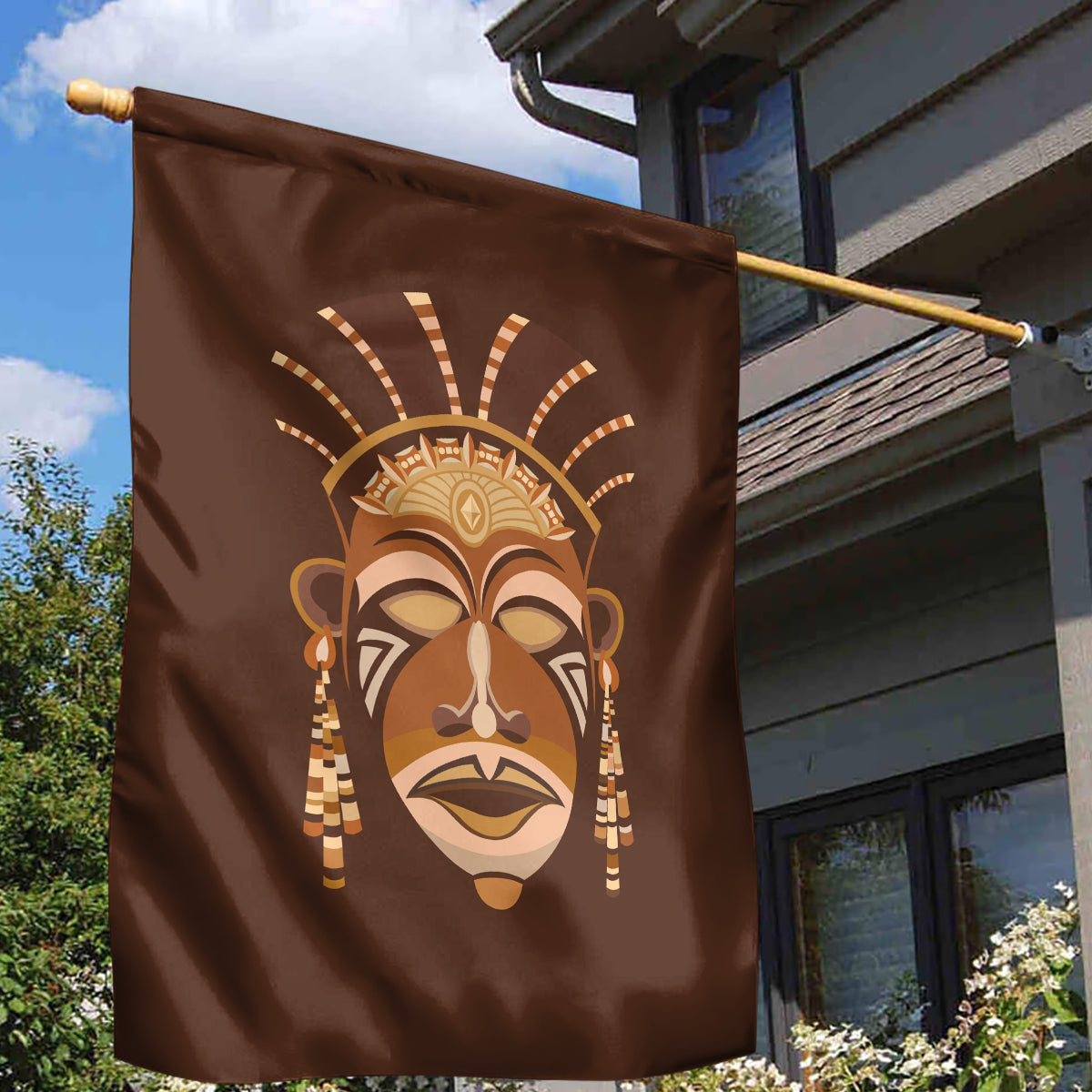 African Women Garden Flag Tribal Ethnic Mask - Wonder Print Shop
