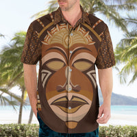 African Women Hawaiian Shirt Tribal Ethnic Mask - Wonder Print Shop