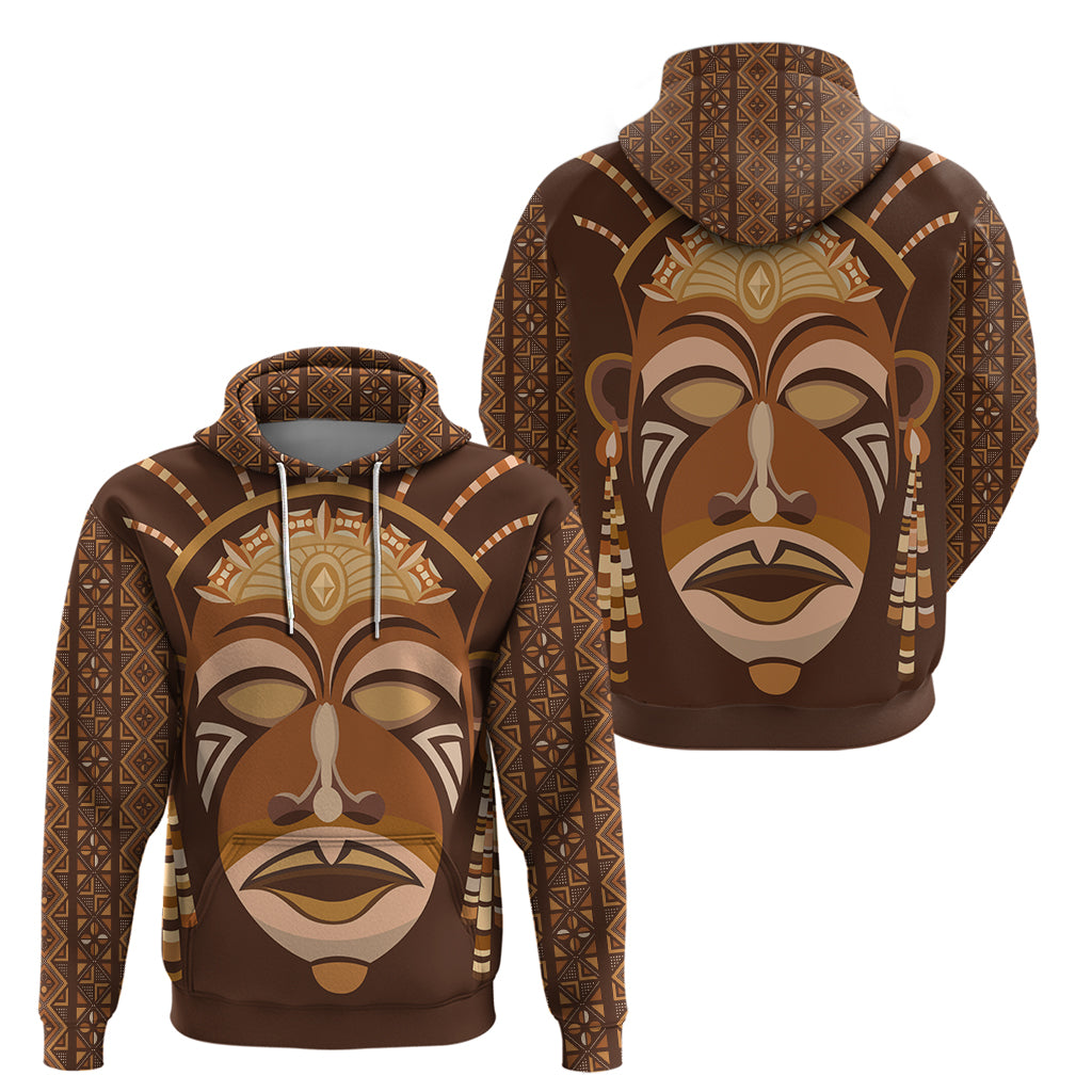 African Women Hoodie Tribal Ethnic Mask - Wonder Print Shop