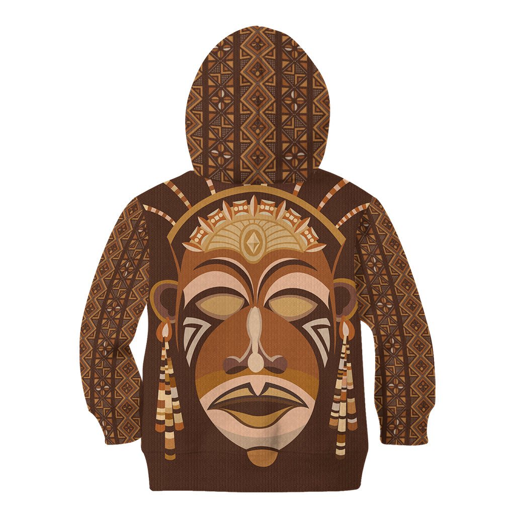 African Women Kid Hoodie Tribal Ethnic Mask - Wonder Print Shop