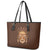 African Women Leather Tote Bag Tribal Ethnic Mask - Wonder Print Shop