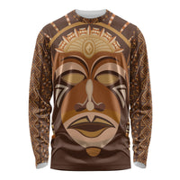 African Women Long Sleeve Shirt Tribal Ethnic Mask - Wonder Print Shop
