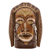 African Women Long Sleeve Shirt Tribal Ethnic Mask - Wonder Print Shop
