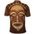 African Women Polo Shirt Tribal Ethnic Mask - Wonder Print Shop