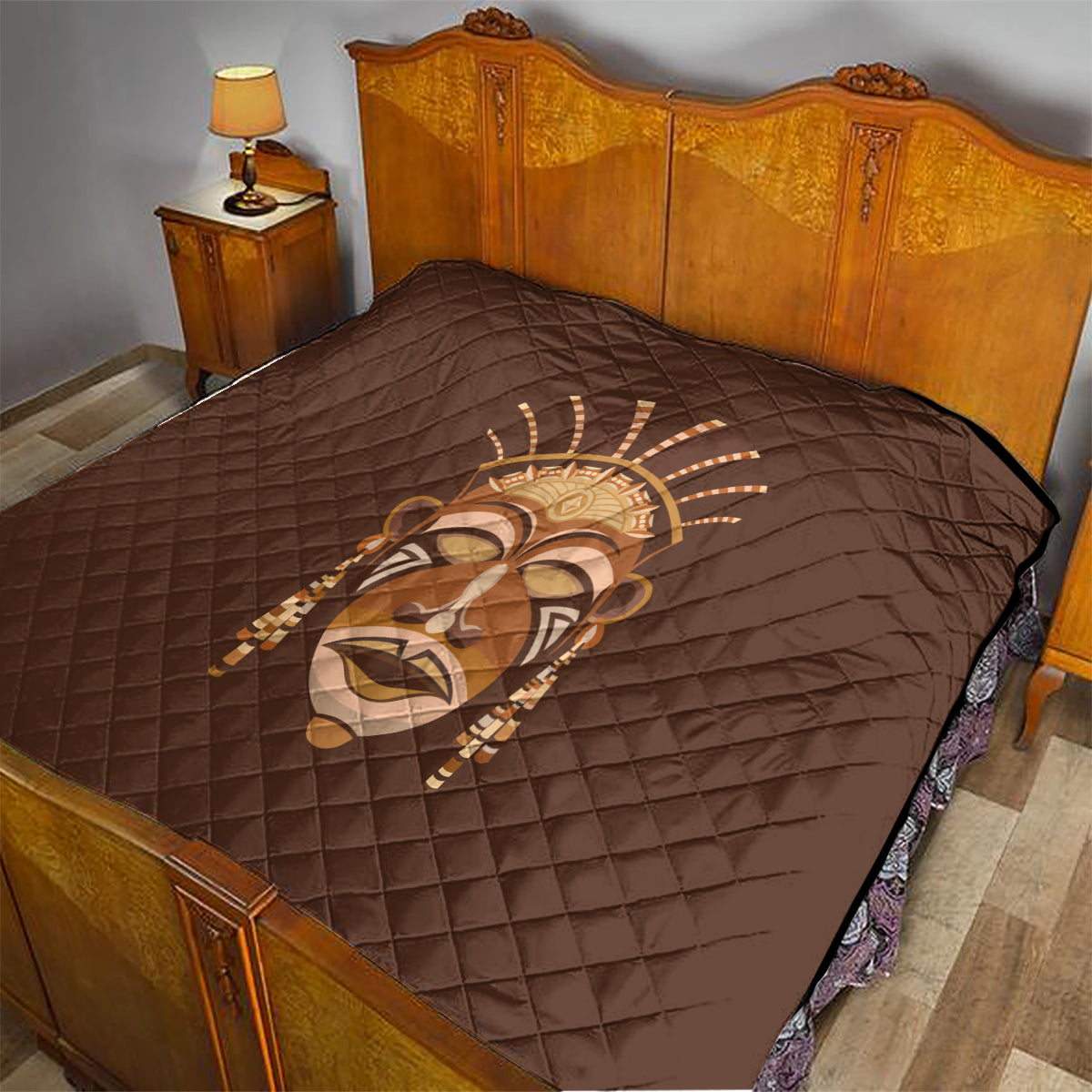 African Women Quilt Tribal Ethnic Mask - Wonder Print Shop