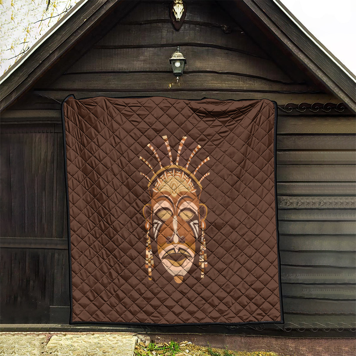 African Women Quilt Tribal Ethnic Mask - Wonder Print Shop