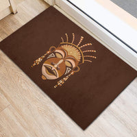 African Women Rubber Doormat Tribal Ethnic Mask - Wonder Print Shop