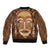 African Women Sleeve Zip Bomber Jacket Tribal Ethnic Mask - Wonder Print Shop