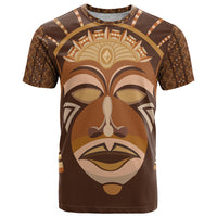 African Women T Shirt Tribal Ethnic Mask - Wonder Print Shop