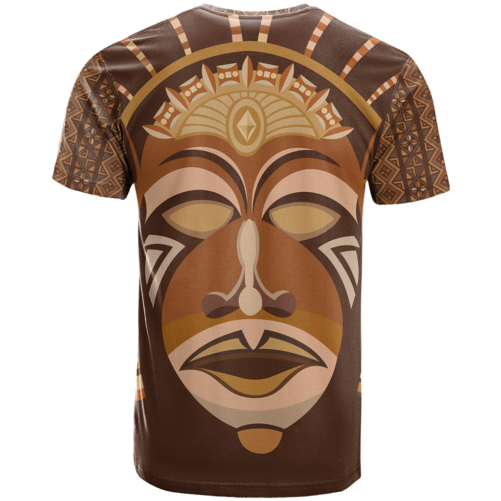 African Women T Shirt Tribal Ethnic Mask - Wonder Print Shop