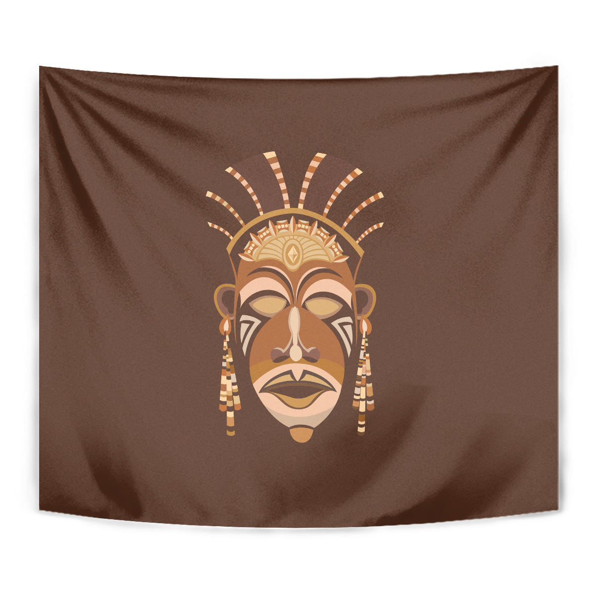 African Women Tapestry Tribal Ethnic Mask - Wonder Print Shop