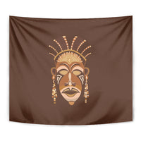 African Women Tapestry Tribal Ethnic Mask - Wonder Print Shop