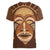 African Women Women V Neck T Shirt Tribal Ethnic Mask - Wonder Print Shop