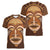 African Women Women V Neck T Shirt Tribal Ethnic Mask - Wonder Print Shop