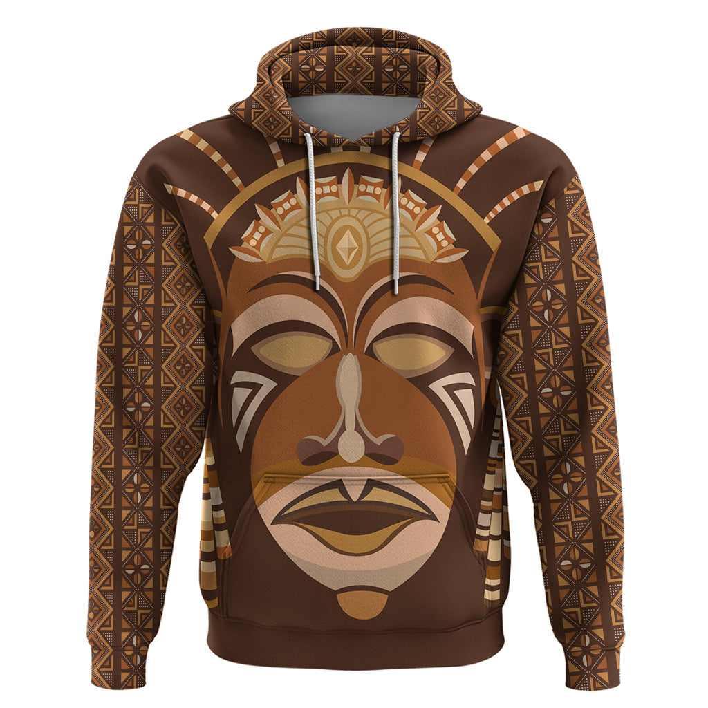 African Women Zip Hoodie Tribal Ethnic Mask - Wonder Print Shop