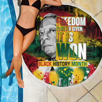 Freedom Is Never Given It Is Won Beach Blanket Asa Philip Randolph - Wonder Print Shop