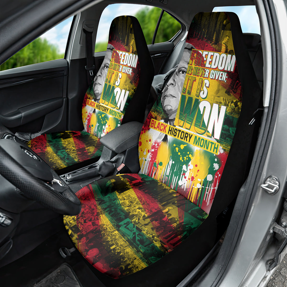 Freedom Is Never Given It Is Won Car Seat Cover Asa Philip Randolph - Wonder Print Shop