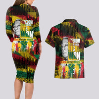Freedom Is Never Given It Is Won Couples Matching Long Sleeve Bodycon Dress and Hawaiian Shirt Asa Philip Randolph - Wonder Print Shop