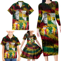 Freedom Is Never Given It Is Won Family Matching Long Sleeve Bodycon Dress and Hawaiian Shirt Asa Philip Randolph - Wonder Print Shop
