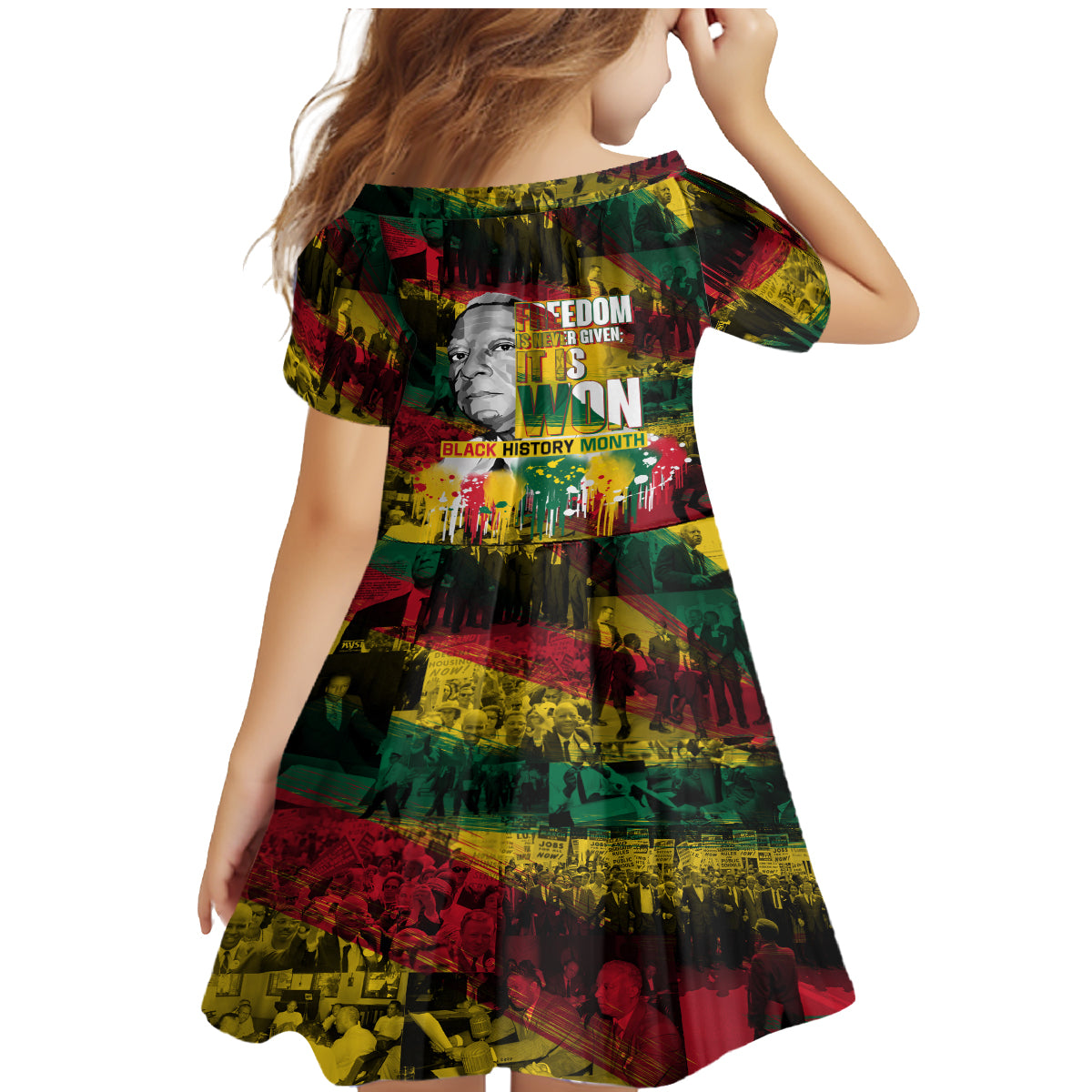 Freedom Is Never Given It Is Won Family Matching Mermaid Dress and Hawaiian Shirt Asa Philip Randolph - Wonder Print Shop