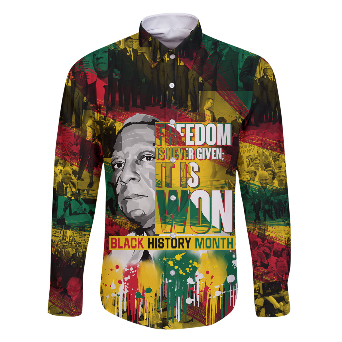 Freedom Is Never Given It Is Won Family Matching Mermaid Dress and Hawaiian Shirt Asa Philip Randolph - Wonder Print Shop