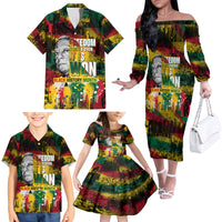 Freedom Is Never Given It Is Won Family Matching Off Shoulder Long Sleeve Dress and Hawaiian Shirt Asa Philip Randolph - Wonder Print Shop