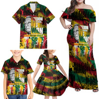 Freedom Is Never Given It Is Won Family Matching Off Shoulder Maxi Dress and Hawaiian Shirt Asa Philip Randolph - Wonder Print Shop