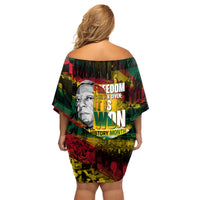Freedom Is Never Given It Is Won Family Matching Off Shoulder Short Dress and Hawaiian Shirt Asa Philip Randolph - Wonder Print Shop