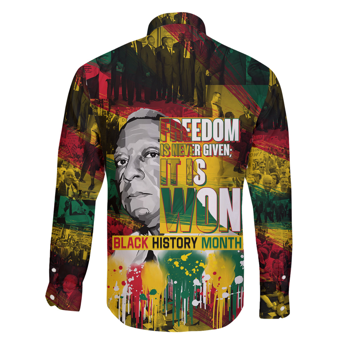 Freedom Is Never Given It Is Won Family Matching Tank Maxi Dress and Hawaiian Shirt Asa Philip Randolph - Wonder Print Shop
