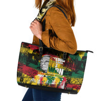 Freedom Is Never Given It Is Won Leather Tote Bag Asa Philip Randolph - Wonder Print Shop
