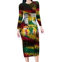 Freedom Is Never Given It Is Won Long Sleeve Bodycon Dress Asa Philip Randolph - Wonder Print Shop