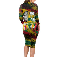 Freedom Is Never Given It Is Won Long Sleeve Bodycon Dress Asa Philip Randolph - Wonder Print Shop