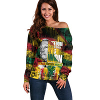 Freedom Is Never Given It Is Won Off Shoulder Sweater Asa Philip Randolph - Wonder Print Shop
