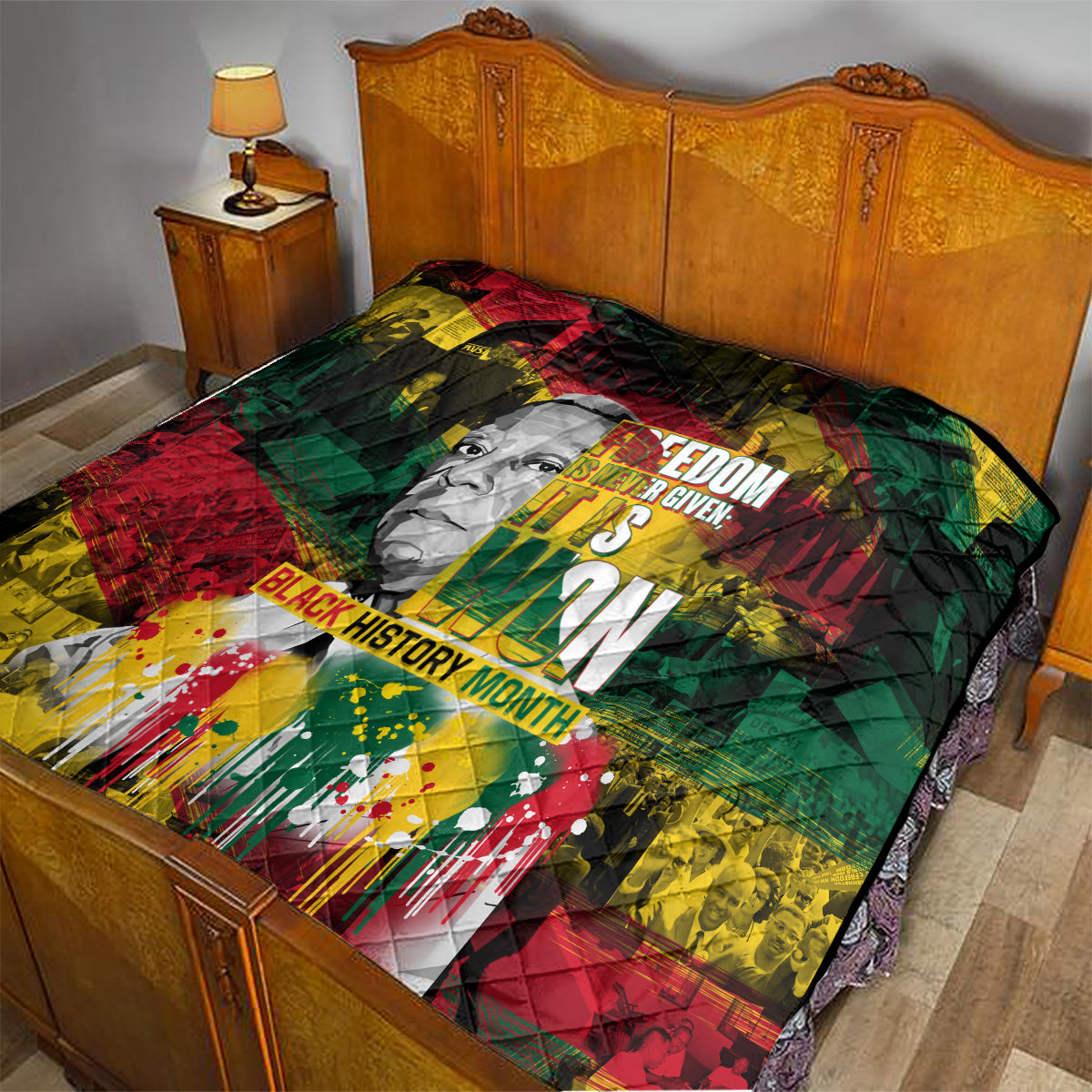 Freedom Is Never Given It Is Won Quilt Asa Philip Randolph - Wonder Print Shop