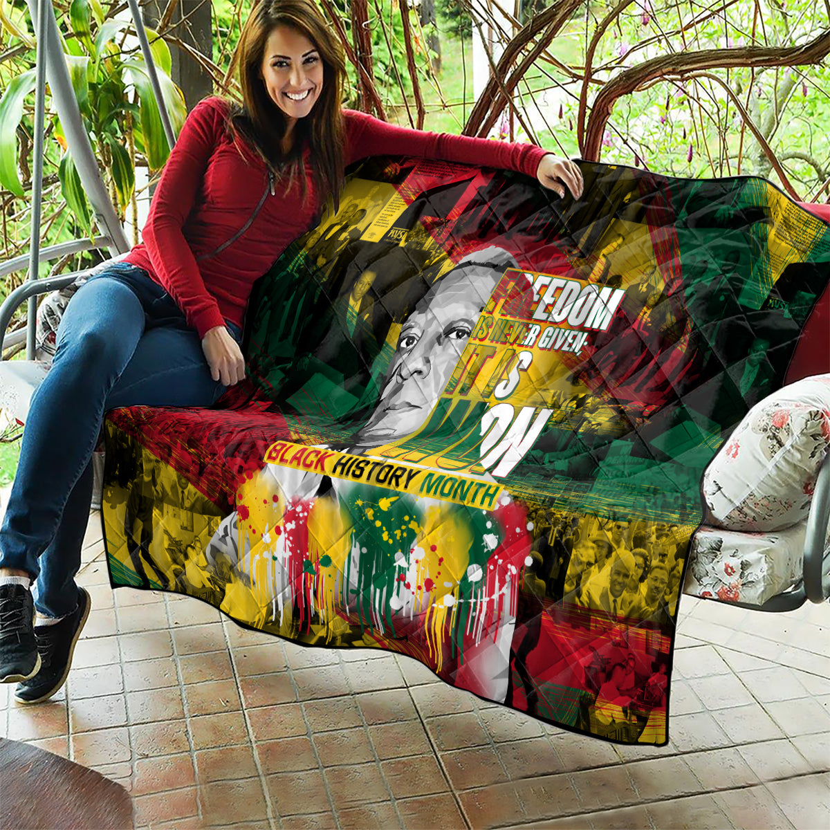 Freedom Is Never Given It Is Won Quilt Asa Philip Randolph - Wonder Print Shop