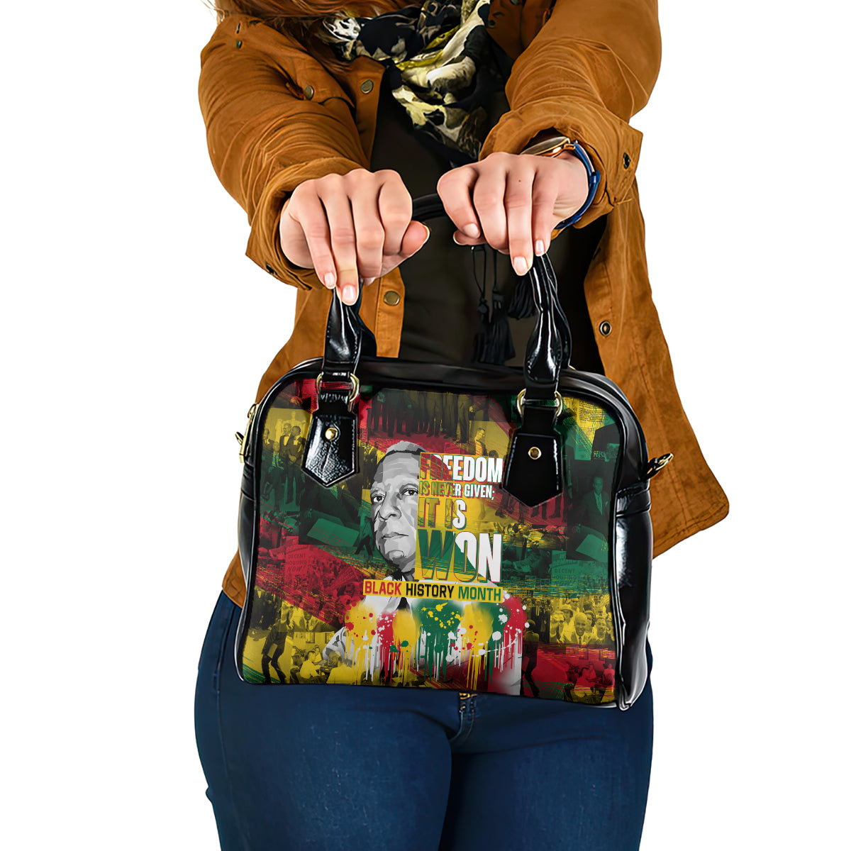 Freedom Is Never Given It Is Won Shoulder Handbag Asa Philip Randolph