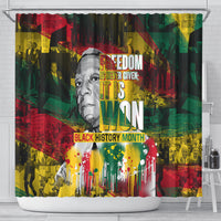 Freedom Is Never Given It Is Won Shower Curtain Asa Philip Randolph