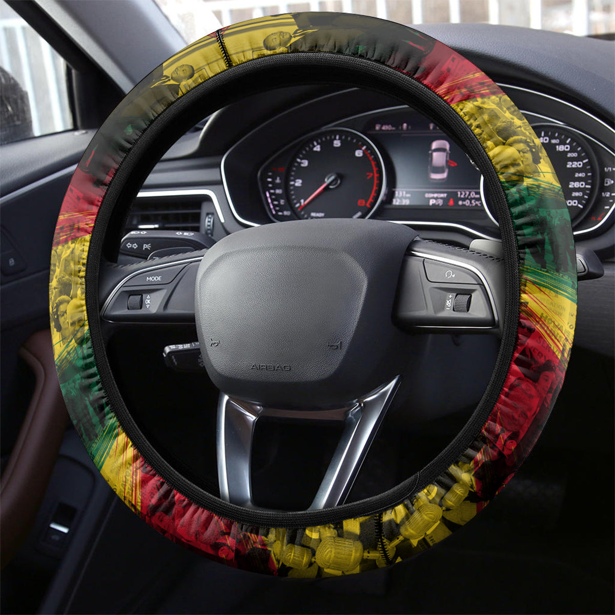 Freedom Is Never Given It Is Won Steering Wheel Cover Asa Philip Randolph - Wonder Print Shop
