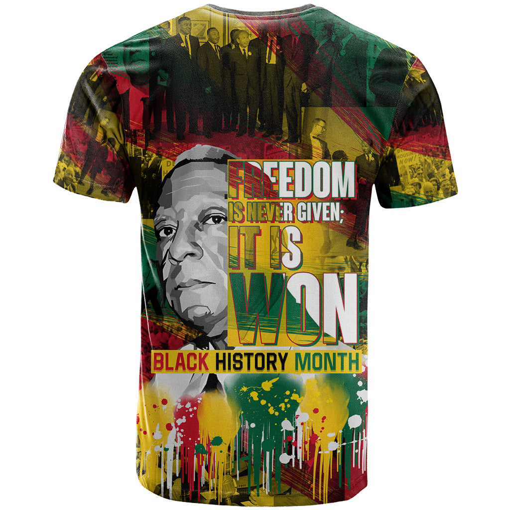 Freedom Is Never Given It Is Won T Shirt Asa Philip Randolph - Wonder Print Shop