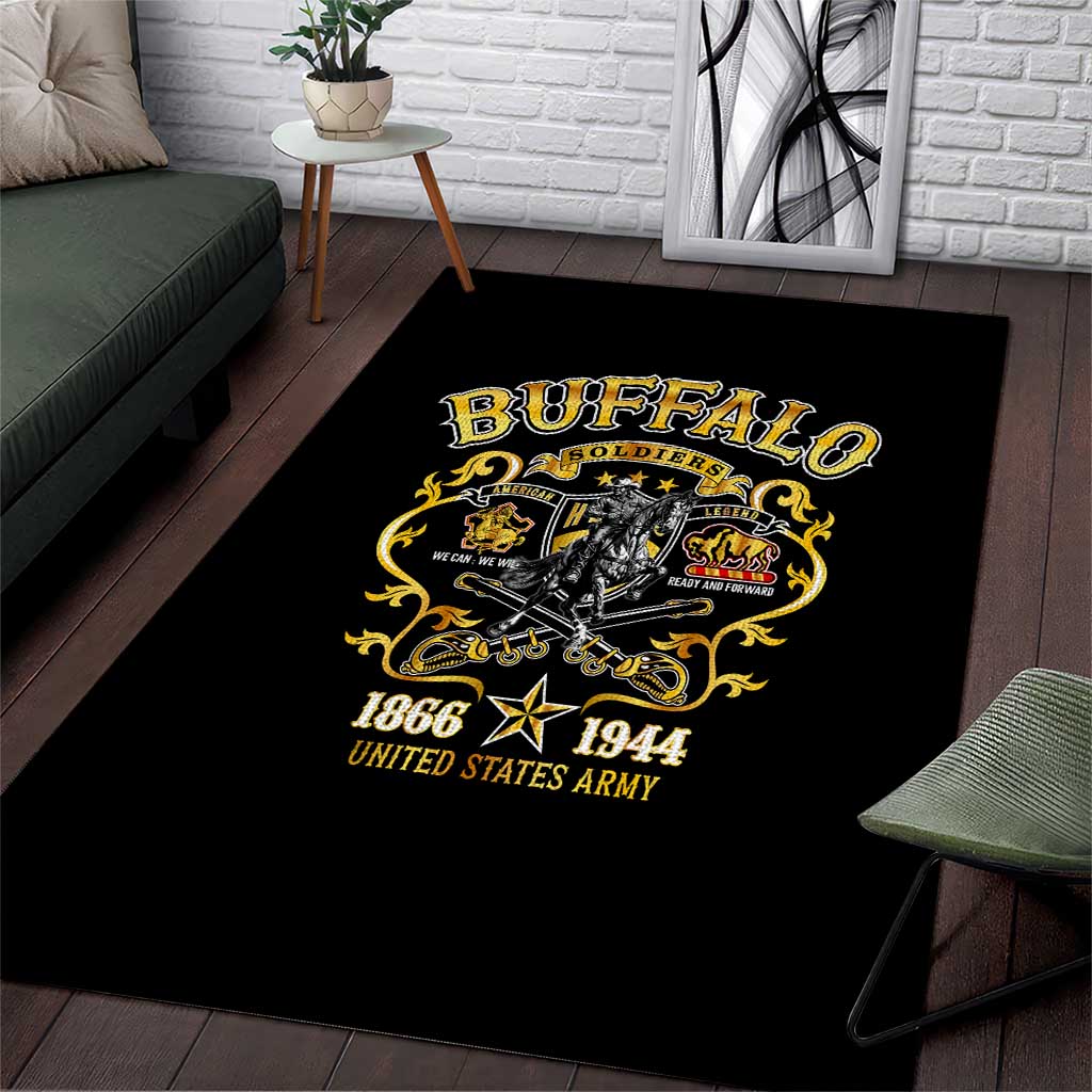 Buffalo Soldiers 1866-1944 Area Rug American Legend