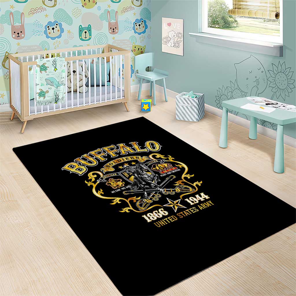 Buffalo Soldiers 1866-1944 Area Rug American Legend